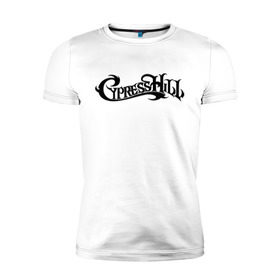 Мужская футболка премиум с принтом Cypress Hill в Белгороде, 92% хлопок, 8% лайкра | приталенный силуэт, круглый вырез ворота, длина до линии бедра, короткий рукав | gangsta | gansta | hip | hip hop | hop | rap | рэп | рэпчина | хип | хип хоп | хипхоп | хоп