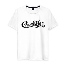 Мужская футболка хлопок с принтом Cypress Hill в Белгороде, 100% хлопок | прямой крой, круглый вырез горловины, длина до линии бедер, слегка спущенное плечо. | gangsta | gansta | hip | hip hop | hop | rap | рэп | рэпчина | хип | хип хоп | хипхоп | хоп