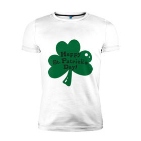 Мужская футболка премиум с принтом День Св. Патрика в Белгороде, 92% хлопок, 8% лайкра | приталенный силуэт, круглый вырез ворота, длина до линии бедра, короткий рукав | saint patricks day | день святого патрика | ирландские
