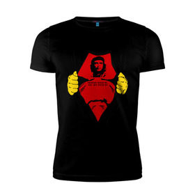 Мужская футболка премиум с принтом Мой кумир Che Guevara в Белгороде, 92% хлопок, 8% лайкра | приталенный силуэт, круглый вырез ворота, длина до линии бедра, короткий рукав | че гевара