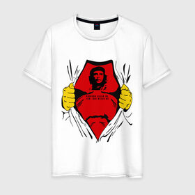 Мужская футболка хлопок с принтом Мой кумир Che Guevara в Белгороде, 100% хлопок | прямой крой, круглый вырез горловины, длина до линии бедер, слегка спущенное плечо. | Тематика изображения на принте: че гевара