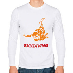 Мужской лонгслив хлопок с принтом Skydiving (2) в Белгороде, 100% хлопок |  | skydiving | авиационный спорт | парашют | парашютизм | свободное падение | скайдайвинг