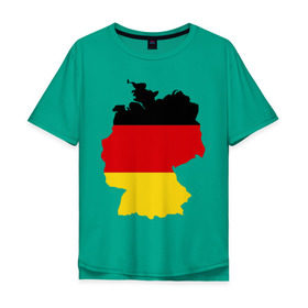 Мужская футболка хлопок Oversize с принтом Германия (Germany) в Белгороде, 100% хлопок | свободный крой, круглый ворот, “спинка” длиннее передней части | germany | германия | государство | европа | европейский | немцы | флаг