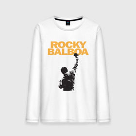 Мужской лонгслив хлопок с принтом Рокки (Rocky Balboa) в Белгороде, 100% хлопок |  | Тематика изображения на принте: емельяненко