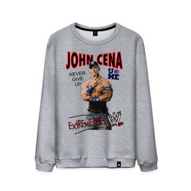 Мужской свитшот хлопок с принтом John Cena Extreme Rules в Белгороде, 100% хлопок |  | wwe | бои без правил | джон сина