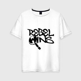 Женская футболка хлопок Oversize с принтом Wu-Tang - Rebel Ins в Белгороде, 100% хлопок | свободный крой, круглый ворот, спущенный рукав, длина до линии бедер
 | gangsta | gansta | hip | hip hop | hop | rap | рэп | рэпчина | хип | хип хоп | хипхоп | хоп