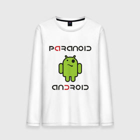 Мужской лонгслив хлопок с принтом Paranoid android в Белгороде, 100% хлопок |  | Тематика изображения на принте: paranoid android | админу | андроид | параноик | прикольные