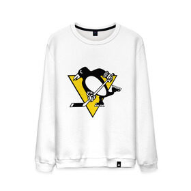 Мужской свитшот хлопок с принтом Pittsburgh Penguins в Белгороде, 100% хлопок |  | пингвин