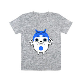 Детская футболка хлопок с принтом Totoro в Белгороде, 100% хлопок | круглый вырез горловины, полуприлегающий силуэт, длина до линии бедер | заяц