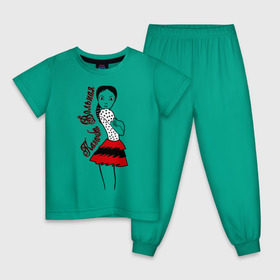Детская пижама хлопок с принтом Казачка вольная в Белгороде, 100% хлопок |  брюки и футболка прямого кроя, без карманов, на брюках мягкая резинка на поясе и по низу штанин
 | вольная | казак | казаки | казачка | казачка вольная
