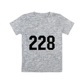 Детская футболка хлопок с принтом 228 (4) в Белгороде, 100% хлопок | круглый вырез горловины, полуприлегающий силуэт, длина до линии бедер | Тематика изображения на принте: noggano | rap | ноггано | реп