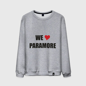Мужской свитшот хлопок с принтом Paramore в Белгороде, 100% хлопок |  | paramore | rock | we love | параморе | рок | сердце