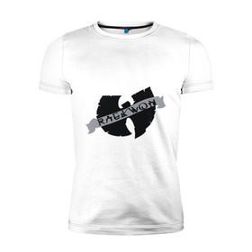 Мужская футболка премиум с принтом Raekwon - Wu-Tang Clan в Белгороде, 92% хлопок, 8% лайкра | приталенный силуэт, круглый вырез ворота, длина до линии бедра, короткий рукав | gangsta | gansta | hip | hip hop | hop | rap | реп | рэп | рэпчина | хип | хип хоп | хоп