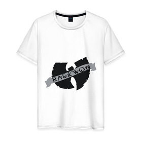 Мужская футболка хлопок с принтом Raekwon - Wu-Tang Clan в Белгороде, 100% хлопок | прямой крой, круглый вырез горловины, длина до линии бедер, слегка спущенное плечо. | gangsta | gansta | hip | hip hop | hop | rap | реп | рэп | рэпчина | хип | хип хоп | хоп