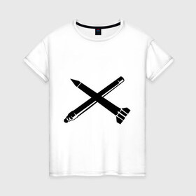 Женская футболка хлопок с принтом Зенитно ракетных войск в Белгороде, 100% хлопок | прямой крой, круглый вырез горловины, длина до линии бедер, слегка спущенное плечо | 