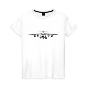 Женская футболка хлопок с принтом Авиация (2) в Белгороде, 100% хлопок | прямой крой, круглый вырез горловины, длина до линии бедер, слегка спущенное плечо | авиаторы | авиация | армия | ввс | россия | самолет