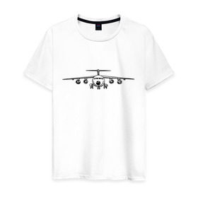 Мужская футболка хлопок с принтом Авиация (2) в Белгороде, 100% хлопок | прямой крой, круглый вырез горловины, длина до линии бедер, слегка спущенное плечо. | авиаторы | авиация | армия | ввс | россия | самолет