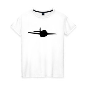 Женская футболка хлопок с принтом Авиация (3) в Белгороде, 100% хлопок | прямой крой, круглый вырез горловины, длина до линии бедер, слегка спущенное плечо | авиаторы | авиация | армейские | армия | ввс | военно | военные подразделения | воздушные | россия | самолет | силы