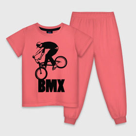 Детская пижама хлопок с принтом BMX 3 в Белгороде, 100% хлопок |  брюки и футболка прямого кроя, без карманов, на брюках мягкая резинка на поясе и по низу штанин
 | bmx | free style | бмэкс | велик | вело | велосипедист | фристайл | экстрим | экстримальный