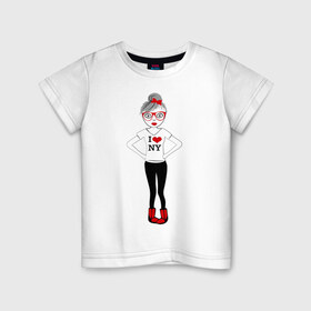 Детская футболка хлопок с принтом Ванилька в Белгороде, 100% хлопок | круглый вырез горловины, полуприлегающий силуэт, длина до линии бедер | vanilla | ванилька | ванильная девушка | ванильно | ванильный стиль