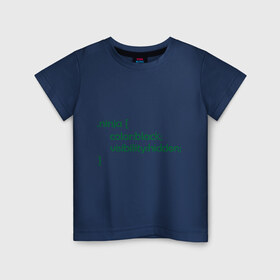 Детская футболка хлопок с принтом Ниндзя (3) в Белгороде, 100% хлопок | круглый вырез горловины, полуприлегающий силуэт, длина до линии бедер | админские | код | ниндзя | программирование | програмный код