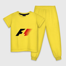 Детская пижама хлопок с принтом Formula 1 в Белгороде, 100% хлопок |  брюки и футболка прямого кроя, без карманов, на брюках мягкая резинка на поясе и по низу штанин
 | формула 1