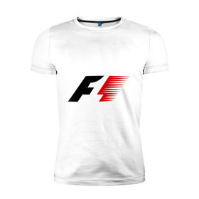 Мужская футболка премиум с принтом Formula 1 в Белгороде, 92% хлопок, 8% лайкра | приталенный силуэт, круглый вырез ворота, длина до линии бедра, короткий рукав | Тематика изображения на принте: формула 1
