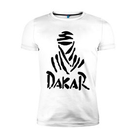 Мужская футболка премиум с принтом Rally Dakar в Белгороде, 92% хлопок, 8% лайкра | приталенный силуэт, круглый вырез ворота, длина до линии бедра, короткий рукав | Тематика изображения на принте: rally dakar | авто | авто2012 | автогонки | гонки | ралли | ралли дакар