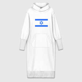 Платье удлиненное хлопок с принтом Флаг Израиля в Белгороде,  |  | israel | израиль | флаг