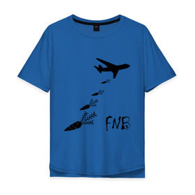 Мужская футболка хлопок Oversize с принтом Еда вместо бомб в Белгороде, 100% хлопок | свободный крой, круглый ворот, “спинка” длиннее передней части | бомбы | еда | морковки | самолет