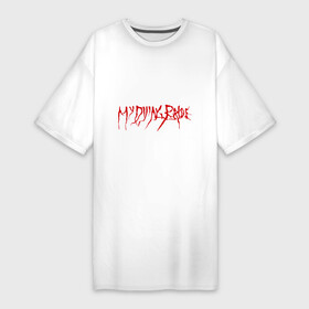 Платье-футболка хлопок с принтом My Dying Bride logo в Белгороде,  |  | bandmy | metal