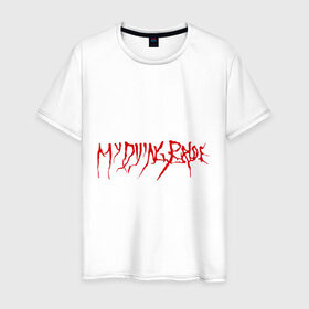 Мужская футболка хлопок с принтом My Dying Bride logo в Белгороде, 100% хлопок | прямой крой, круглый вырез горловины, длина до линии бедер, слегка спущенное плечо. | Тематика изображения на принте: bandmy | metal
