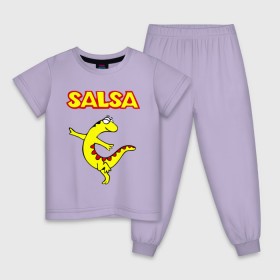 Детская пижама хлопок с принтом Сальса ящерица в Белгороде, 100% хлопок |  брюки и футболка прямого кроя, без карманов, на брюках мягкая резинка на поясе и по низу штанин
 | bachata | lambada | latina | salsa | бачата | ламбада | латина | латиноамериканская музыка | латиноамериканские танцы | сальса | танго | танец | танцы | ча ча ча | ящер | ящерица