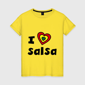 Женская футболка хлопок с принтом Я люблю сальсу в Белгороде, 100% хлопок | прямой крой, круглый вырез горловины, длина до линии бедер, слегка спущенное плечо | bachata | i love | i love salsa | lambada | latina | salsa | бачата | ламбада | латина | латиноамериканская музыка | латиноамериканские танцы | сальса | танго | танец | танцы | ча ча ча | я люблю | я люблю сальсу