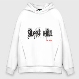 Мужское худи Oversize хлопок с принтом Sillent Hill в Белгороде, френч-терри — 70% хлопок, 30% полиэстер. Мягкий теплый начес внутри —100% хлопок | боковые карманы, эластичные манжеты и нижняя кромка, капюшон на магнитной кнопке | Тематика изображения на принте: silent hill | сайлент хил | сайлент хилл | ужастики | ужасы