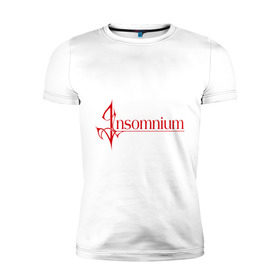 Мужская футболка премиум с принтом Insomnium logo в Белгороде, 92% хлопок, 8% лайкра | приталенный силуэт, круглый вырез ворота, длина до линии бедра, короткий рукав | insomnium | insomnium logo | rock | музыка | рок | тяжелый рок | тяжеляк