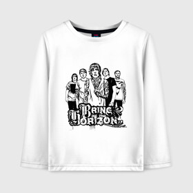 Детский лонгслив хлопок с принтом Bring me the horizon в Белгороде, 100% хлопок | круглый вырез горловины, полуприлегающий силуэт, длина до линии бедер | bmth | bring me the horizon | kubana 2014 | rock | дэткор | музыка | рок | рок группы