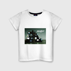 Детская футболка хлопок с принтом Skillet comatose в Белгороде, 100% хлопок | круглый вырез горловины, полуприлегающий силуэт, длина до линии бедер | skillet | альтернативный рок | рок | рок группа | рок группы | симфонический рок | христианский рок