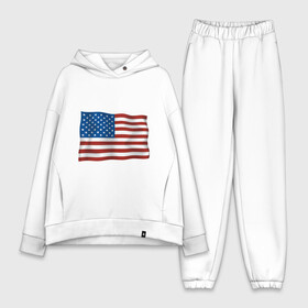 Женский костюм хлопок Oversize с принтом Америка флаг в Белгороде,  |  | america | ny | usa | америка | американский флаг | вашингтон | нью йорк | политические | сша | флаг | флаг америки | флаг сша | флаги | штаты