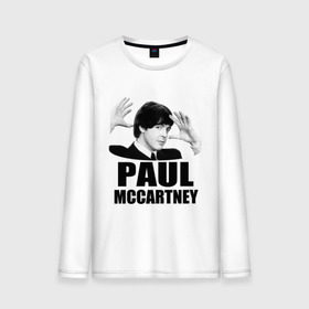 Мужской лонгслив хлопок с принтом Paul McCartney (Пол МакКартни) в Белгороде, 100% хлопок |  | Тематика изображения на принте: beatles | mccartney | the beatles | битлз | битлс | битлы | маккартни