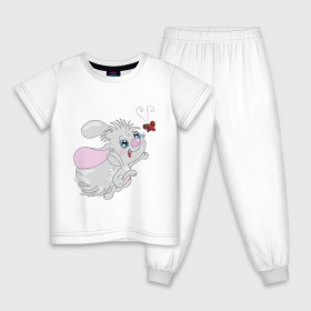 Детская пижама хлопок с принтом Детская забава в Белгороде, 100% хлопок |  брюки и футболка прямого кроя, без карманов, на брюках мягкая резинка на поясе и по низу штанин
 | бабочка
