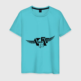 Мужская футболка хлопок с принтом Aero yo(3) в Белгороде, 100% хлопок | прямой крой, круглый вырез горловины, длина до линии бедер, слегка спущенное плечо. | крылья