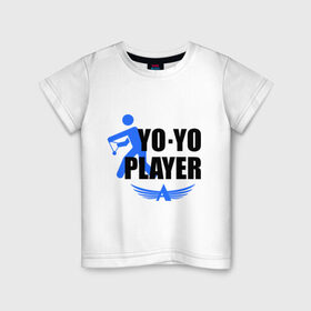 Детская футболка хлопок с принтом Aero yo(2) в Белгороде, 100% хлопок | круглый вырез горловины, полуприлегающий силуэт, длина до линии бедер | aero yo | yo yo | yo yo player | игрушка йо йо | йо йо