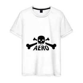 Мужская футболка хлопок с принтом Aero yo(1) в Белгороде, 100% хлопок | прямой крой, круглый вырез горловины, длина до линии бедер, слегка спущенное плечо. | 