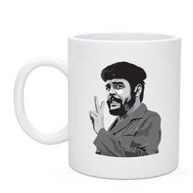 Кружка с принтом Peace Che Guevara в Белгороде, керамика | объем — 330 мл, диаметр — 80 мм. Принт наносится на бока кружки, можно сделать два разных изображения | Тематика изображения на принте: че гевара