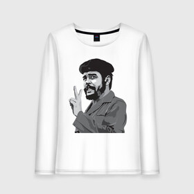 Женский лонгслив хлопок с принтом Peace Che Guevara в Белгороде, 100% хлопок |  | че гевара