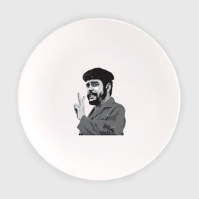 Тарелка с принтом Peace Che Guevara в Белгороде, фарфор | диаметр - 210 мм
диаметр для нанесения принта - 120 мм | Тематика изображения на принте: че гевара