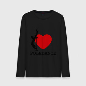 Мужской лонгслив хлопок с принтом I LOVE POLEDANCE в Белгороде, 100% хлопок |  | poledance | poledanceстрип пластика | девушка на шесте | полидэнс | шест | шестовая пластика | я люблю полидэнс