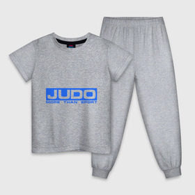 Детская пижама хлопок с принтом Дзюдо больше чем в Белгороде, 100% хлопок |  брюки и футболка прямого кроя, без карманов, на брюках мягкая резинка на поясе и по низу штанин
 | дзюдо