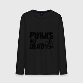 Мужской лонгслив хлопок с принтом Punks not dead (2) в Белгороде, 100% хлопок |  | punks | анархия | панк | панк не умрет | стиль панк